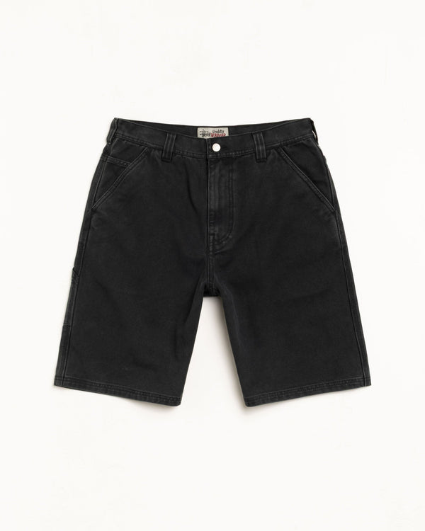 WASHED CANVAS WORK SHORT