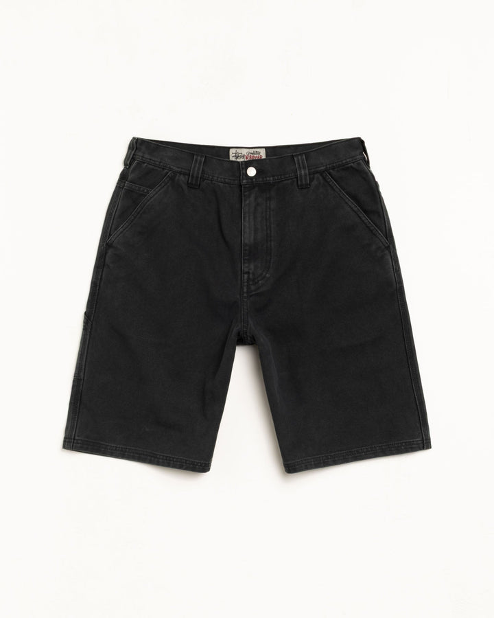 WASHED CANVAS WORK SHORT