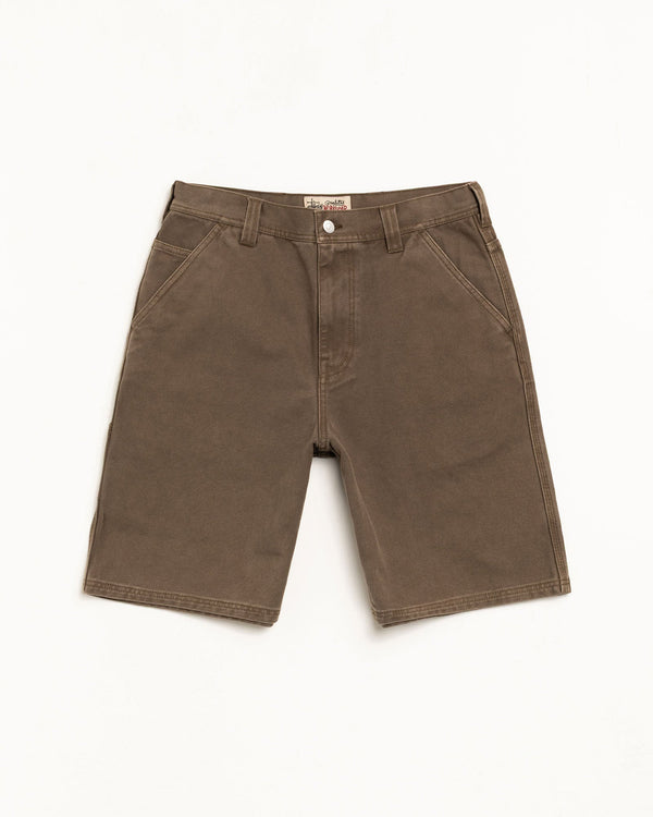 WASHED CANVAS WORK SHORT