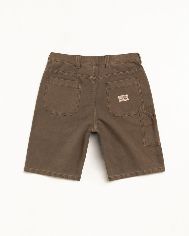WASHED CANVAS WORK SHORT