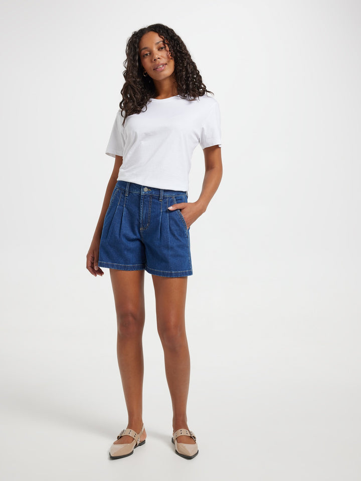 Just Jeans Originals High Rise Pleat Front Short