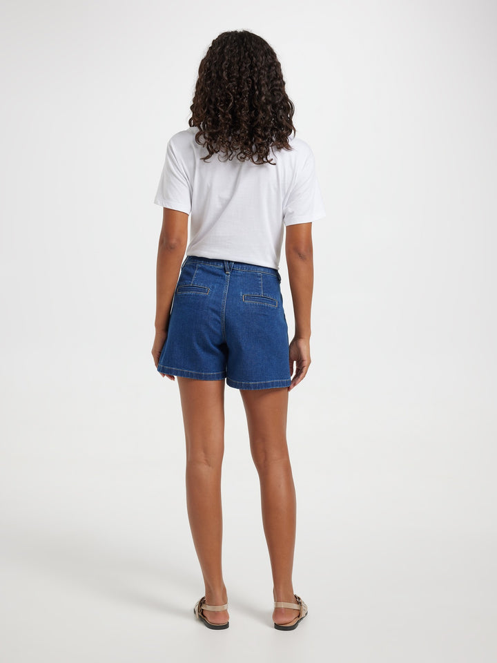 Just Jeans Originals High Rise Pleat Front Short