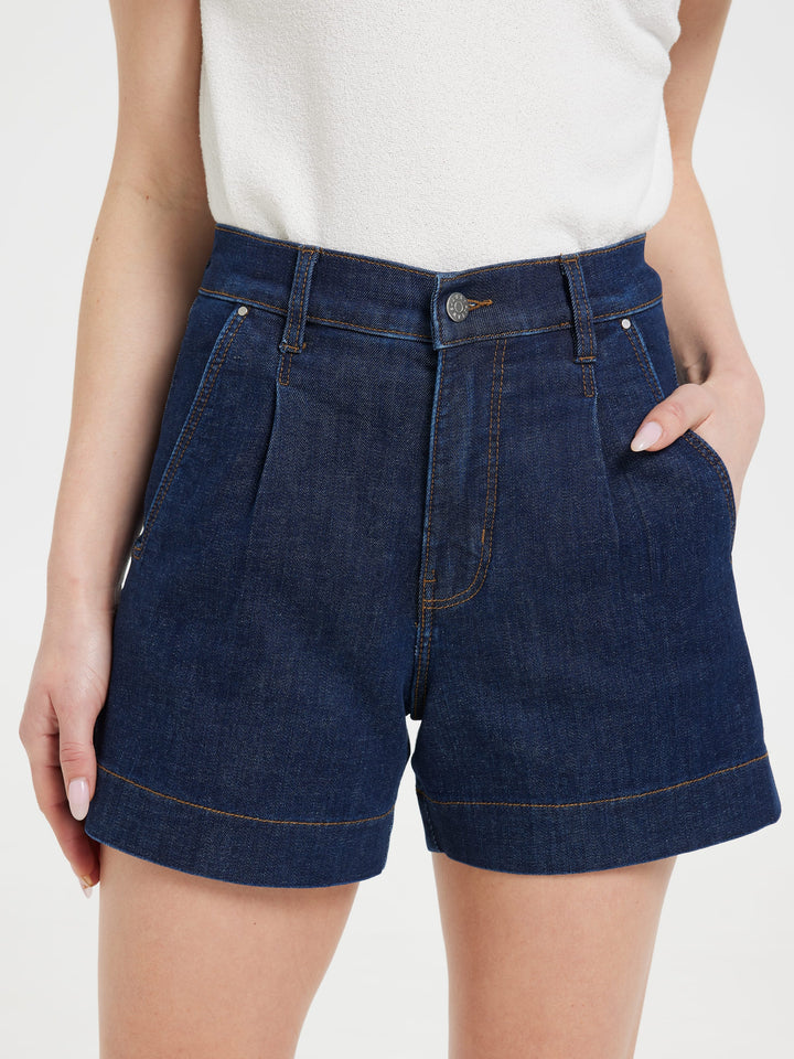 Originals High Rise Pleat Front Short Rinse
