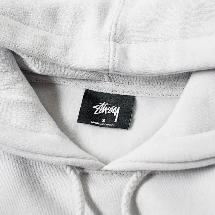 Stussy Fog Helvetica Logo Appliqué Hoodie – Streetwear Staple
