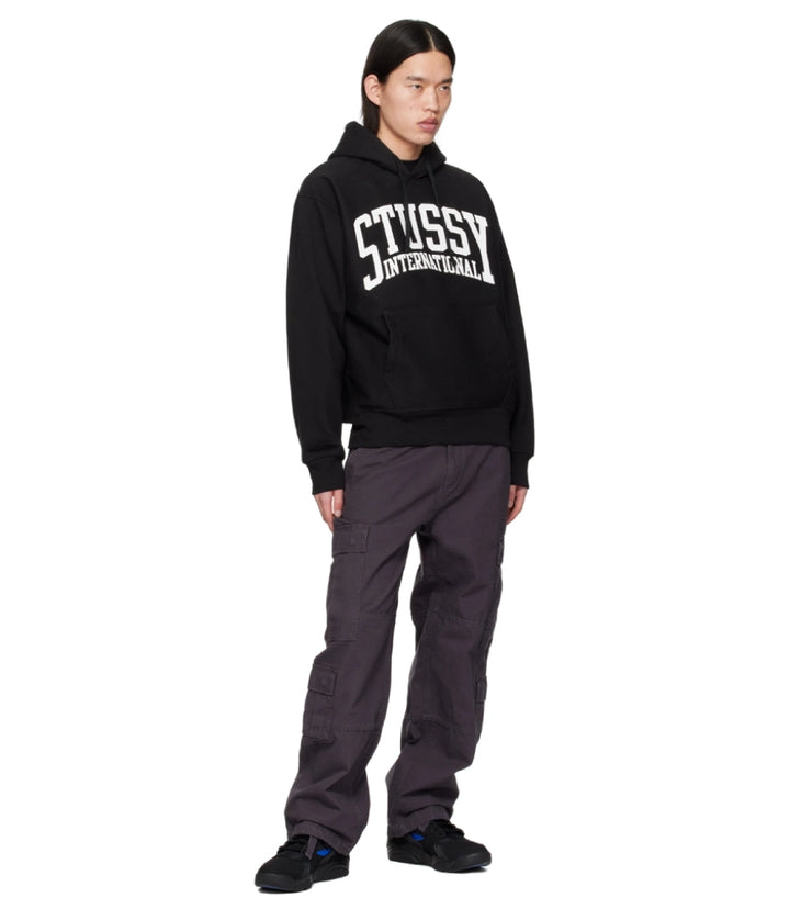 Stussy Black International Logo Hoodie