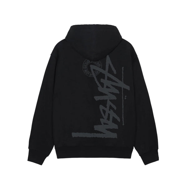 Stussy Buana Stock Full Zip Black Hoodie