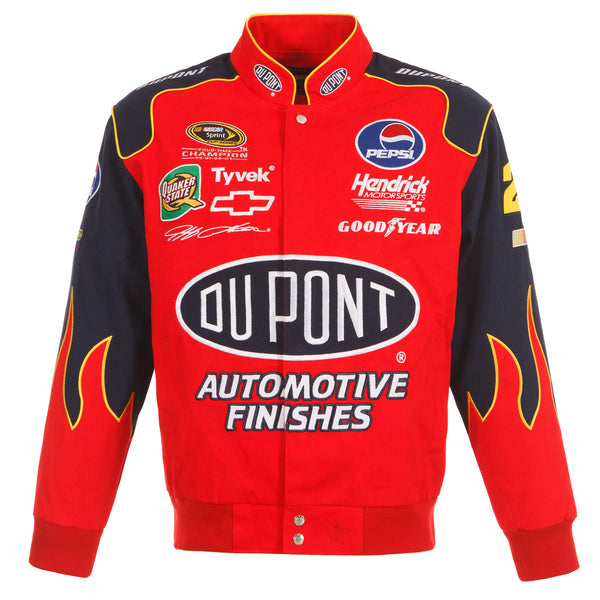 2024 Jeff Gordon JH Design NASCAR Dupont Navy-Red Uniform Full-Snap Jacket