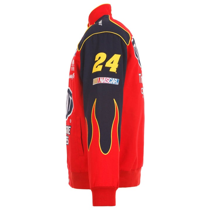 2024 Jeff Gordon JH Design NASCAR Dupont Navy-Red Uniform Full-Snap Jacket