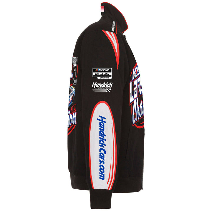 Kyle Larson Champion Full-Snap Twill Cotton Jacket JH Design - - Limited Edition