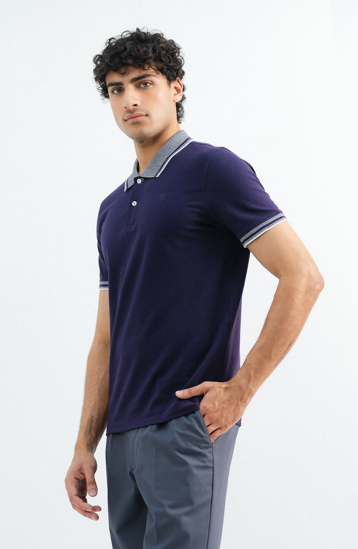 Stretch Polo Shirt - Purple