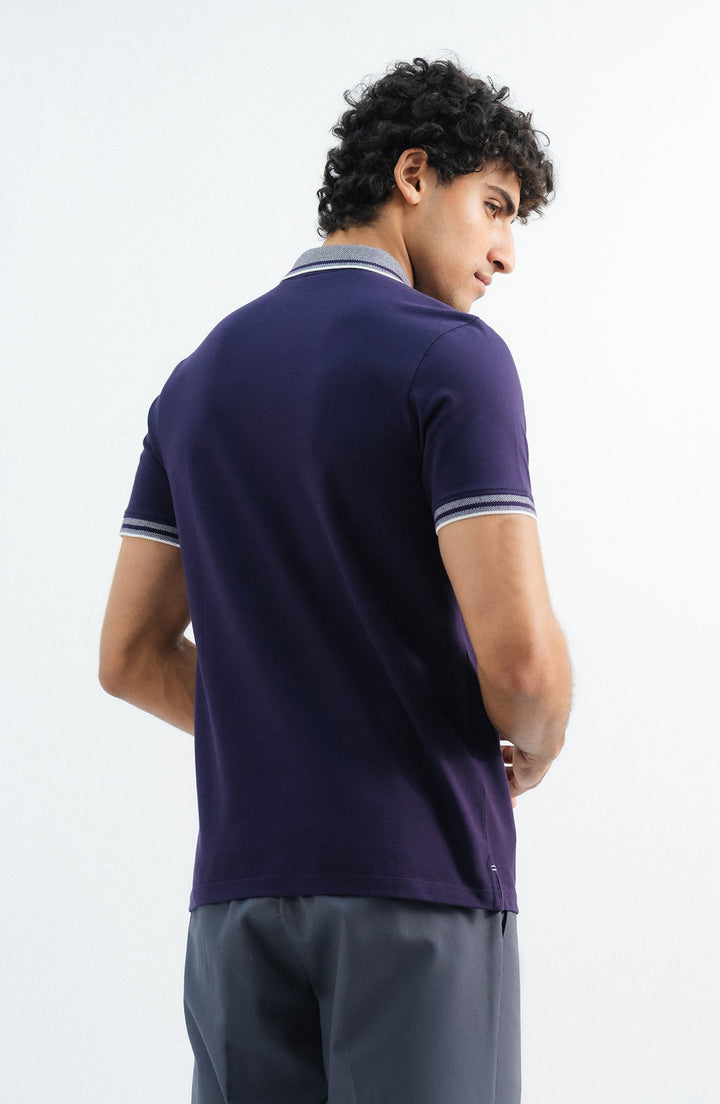 Stretch Polo Shirt - Purple