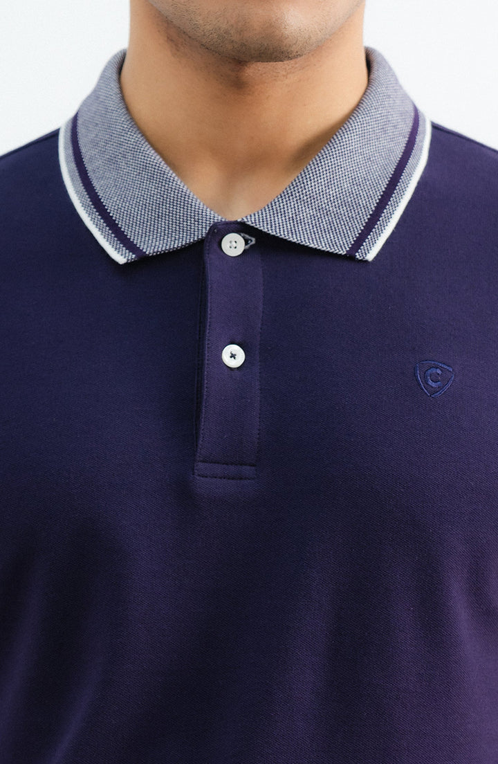 Stretch Polo Shirt - Purple