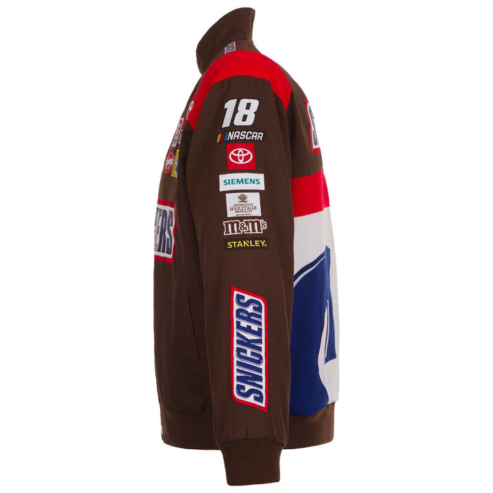Authentic Kyle Busch Brown Snickers Full-Snap Twill Uniform Jacket JH Design