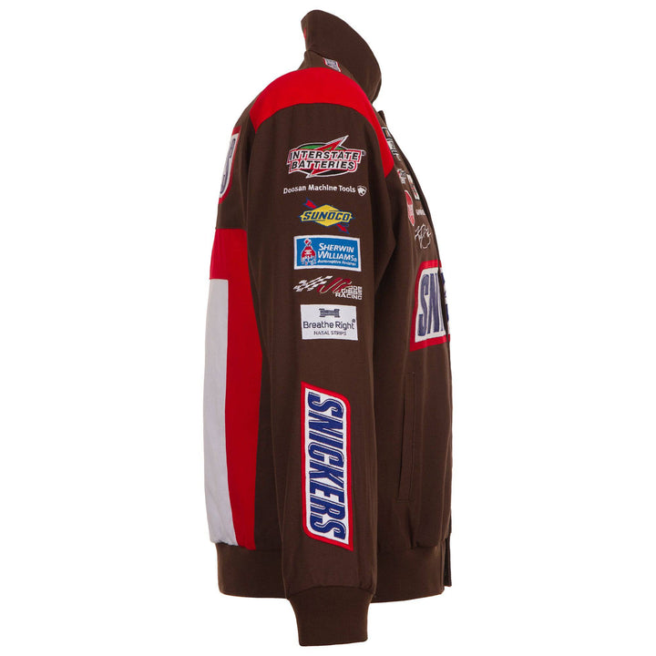 Authentic Kyle Busch Brown Snickers Full-Snap Twill Uniform Jacket JH Design