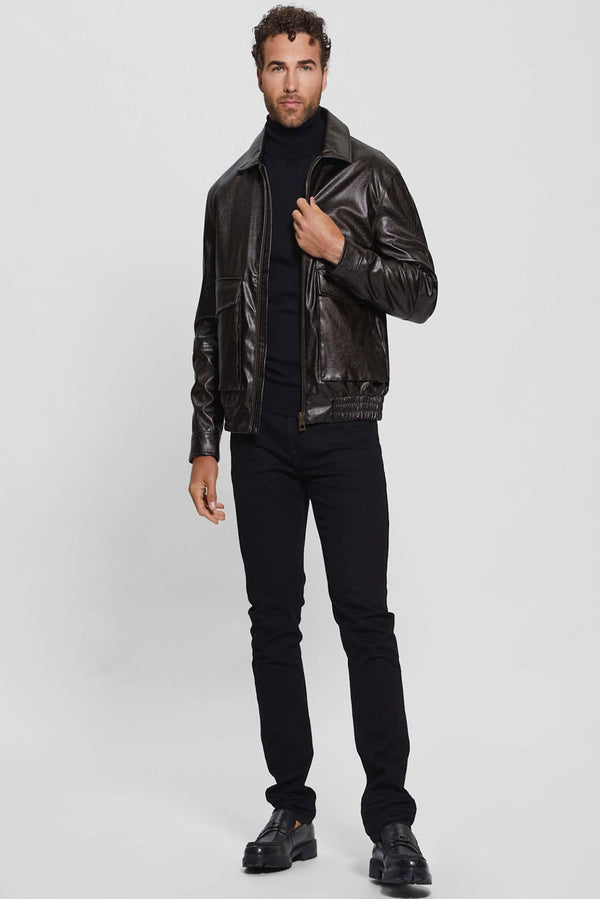 Multipocketed Aviator Flight Jacket
