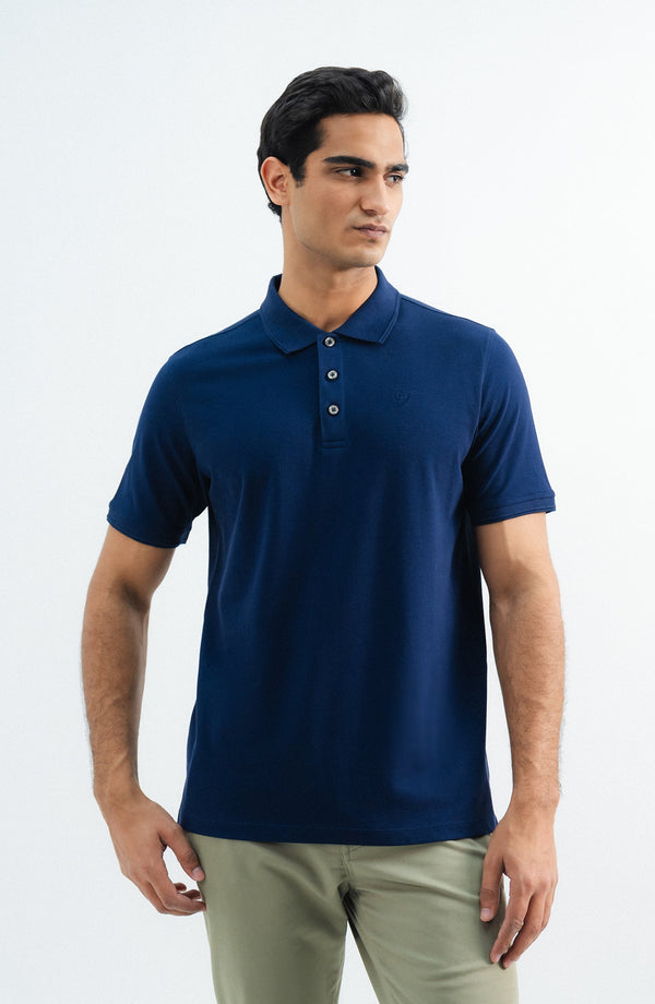 Classic Navy Blue Polo Shirt