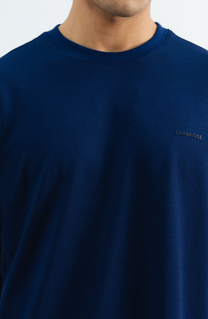 Navy Blue Performance Crew T Shirt