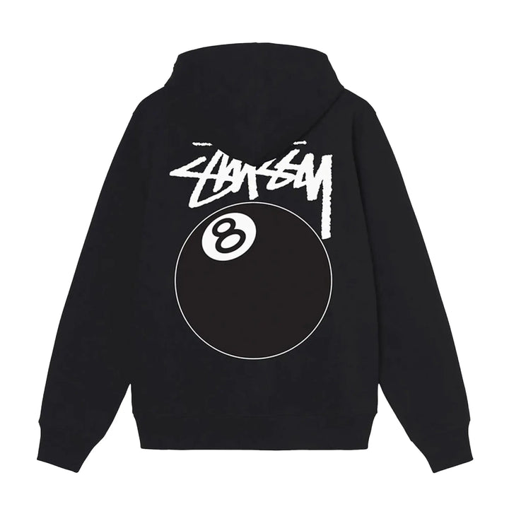 Stussy 8 Ball Full Zip Black Hoodie