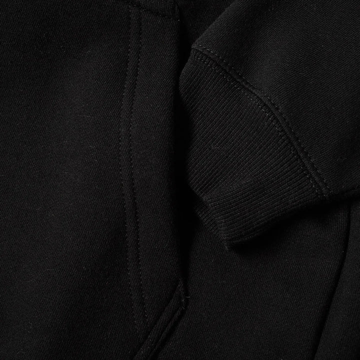 Stussy Bars Logo Appliqué Black Hoodie