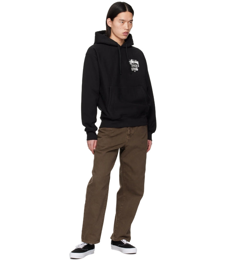 Stussy Black Tough Gear Hoodie – Dropped Shoulders Fit