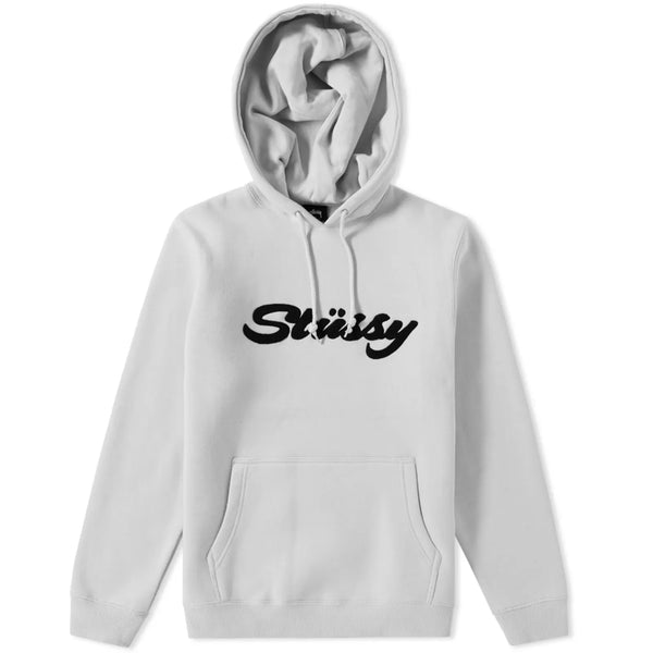 Stussy Fog Chenille Script Hoodie – Classic Texture