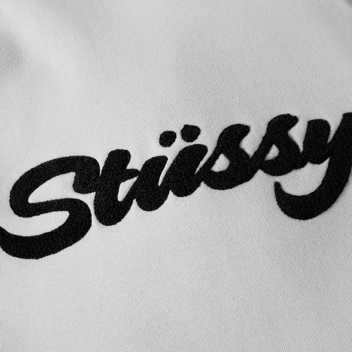 Stussy Fog Chenille Script Hoodie – Classic Texture