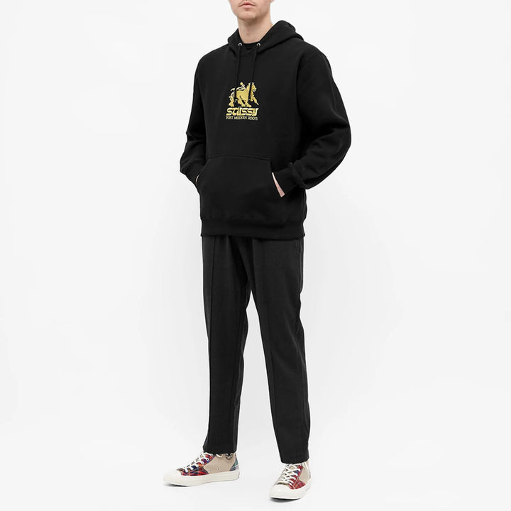 Stussy Lion Logo Black Hoodie – Stussy Basic