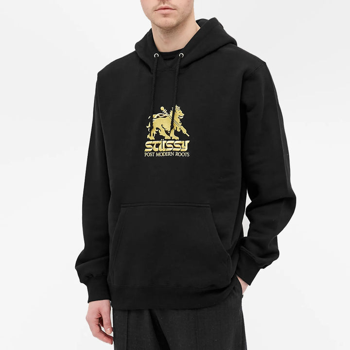 Stussy Lion Logo Black Hoodie – Stussy Basic