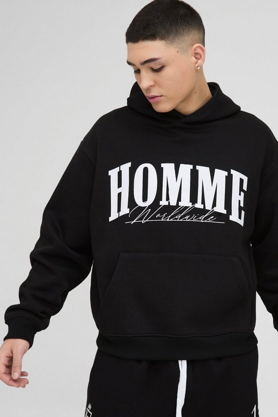 Oversized Boxy Homme Hoodie