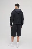 Oversized Boxy OFCL Washed Faux Layer Hoodie