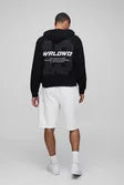 Oversized Boxy Waffle 13 Printed Hoodie