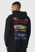 Oversized Disney Cars License Print Hoodie