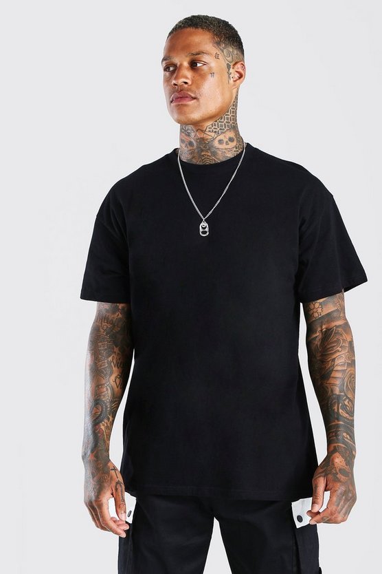 Oversized Floral Photo Back Print T-Shirt
