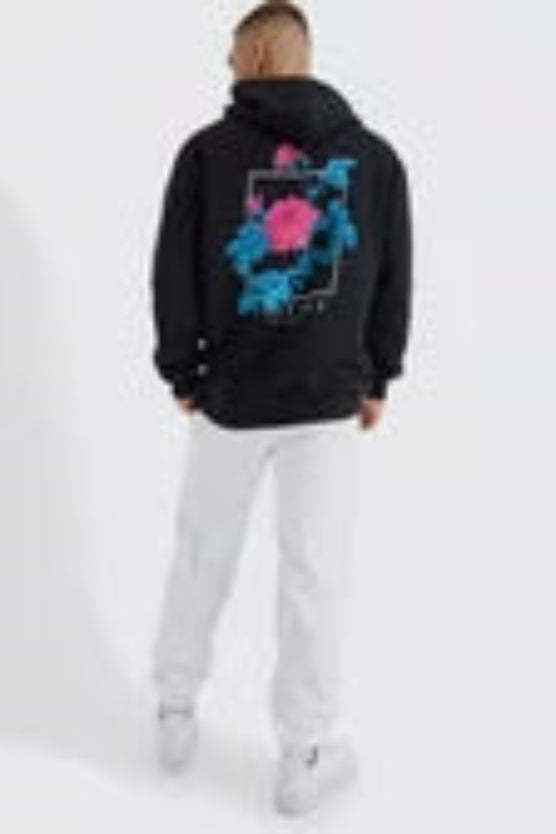 Oversized Virtues Graphic Hoodie