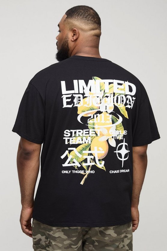 Plus Oversized Limited Edition Floral Print T-Shirt