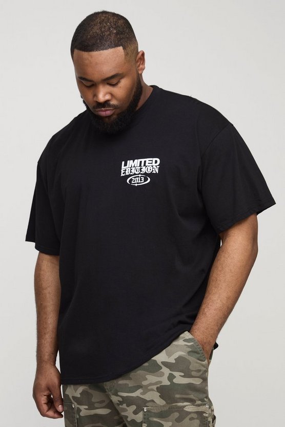 Plus Oversized Limited Edition Floral Print T-Shirt