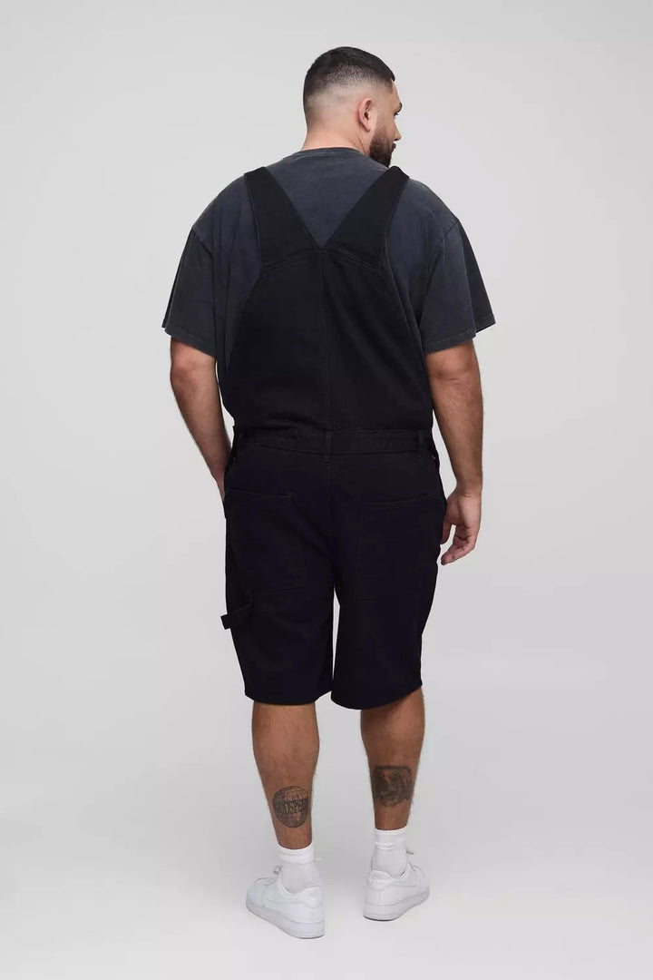 Plus Relaxed Fit Carpenter Short Dungarees