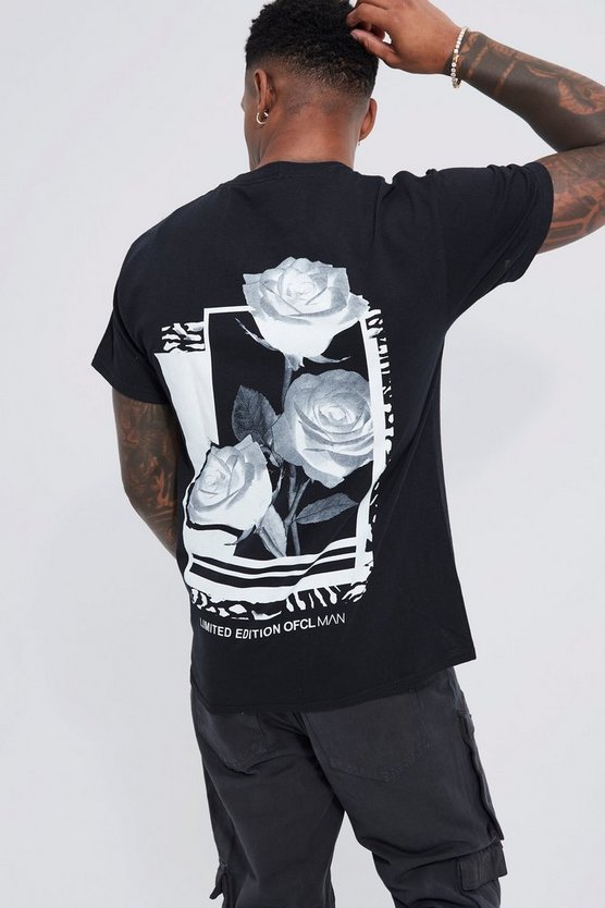 Regular Fit Rose Graphic T-shirt