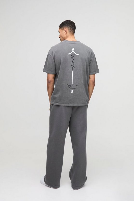 Oversized Japan Graphic Washed T-Shirt