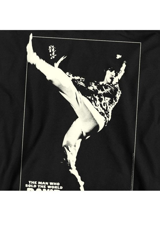David Bowie The Man Cover Crew Sweatshirt, Black