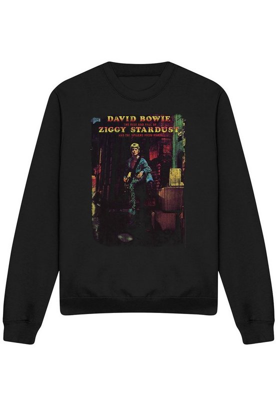 David Bowie Ziggy Stardust Album Crew Sweatshirt, Black