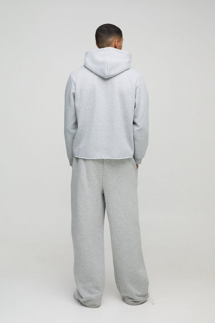 Boxy Marl Raw Hem Texas Western Hoodie