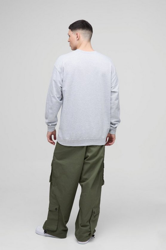 Oversized Embroidered Limited Edition Floral Printed Sweatshirt