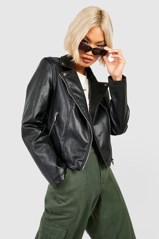 Faux Leather Biker Jacket