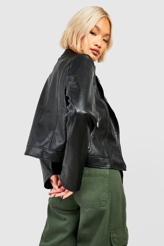 Faux Leather Biker Jacket