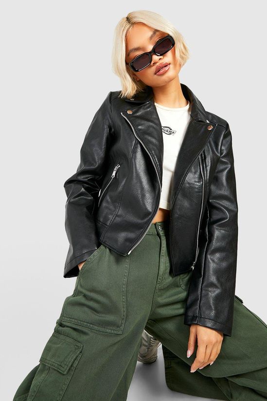Faux Leather Biker Jacket