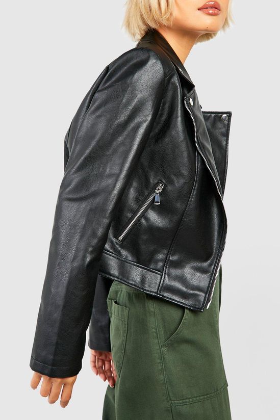Faux Leather Biker Jacket