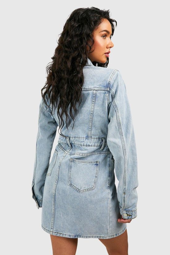 Western Denim Shirt Dress