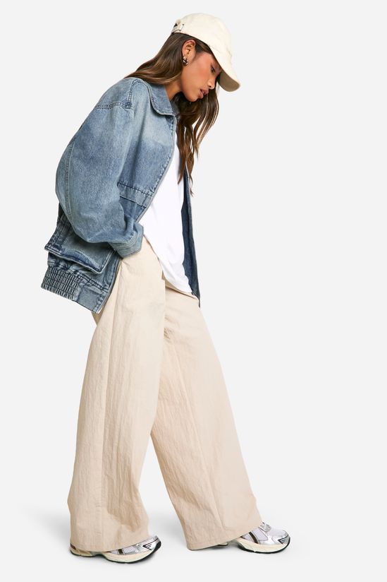 Pocket Detail Denim Bomber Jacket