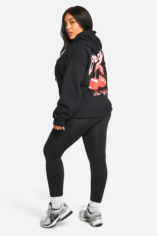 Plus Sour Cherry Oversized Hoodie